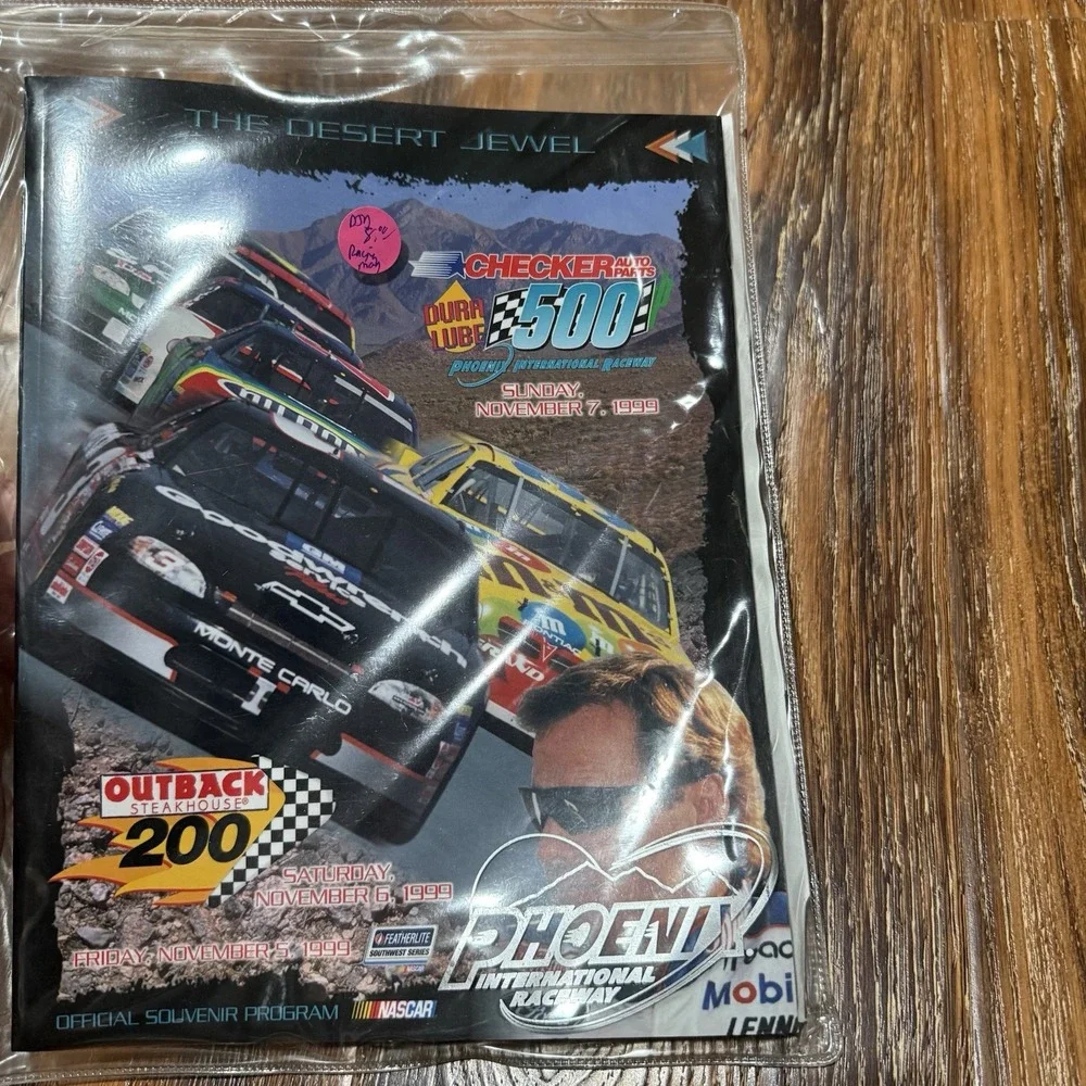 1999 NASCAR DURA-LUBE 500 PHOENIX Raceway Dale Earnhardt Souvenir Program Racing